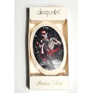 90s Soap Art Picture Soap Santa Horse Christmas New